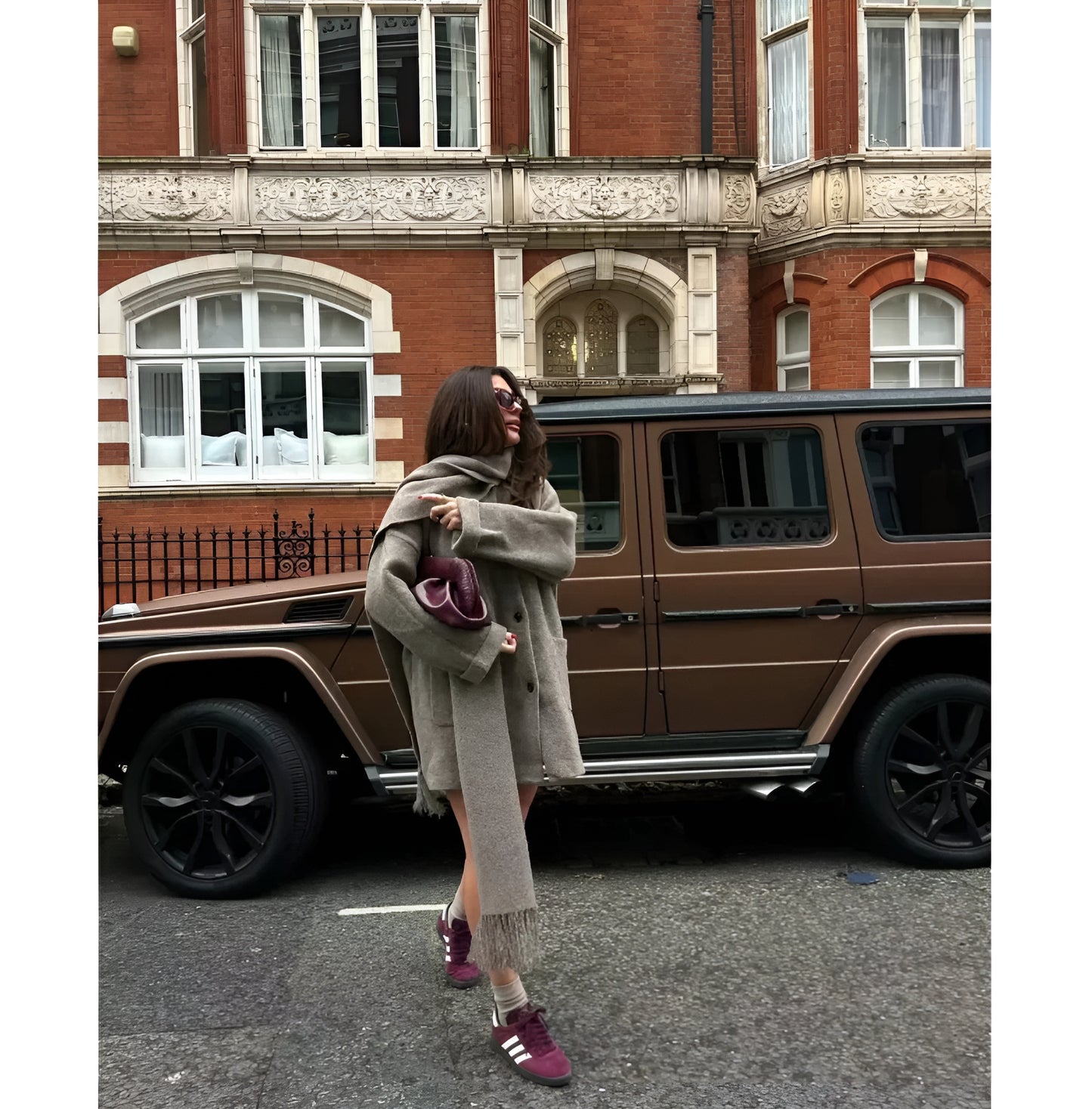 Knitted Scarf Coat