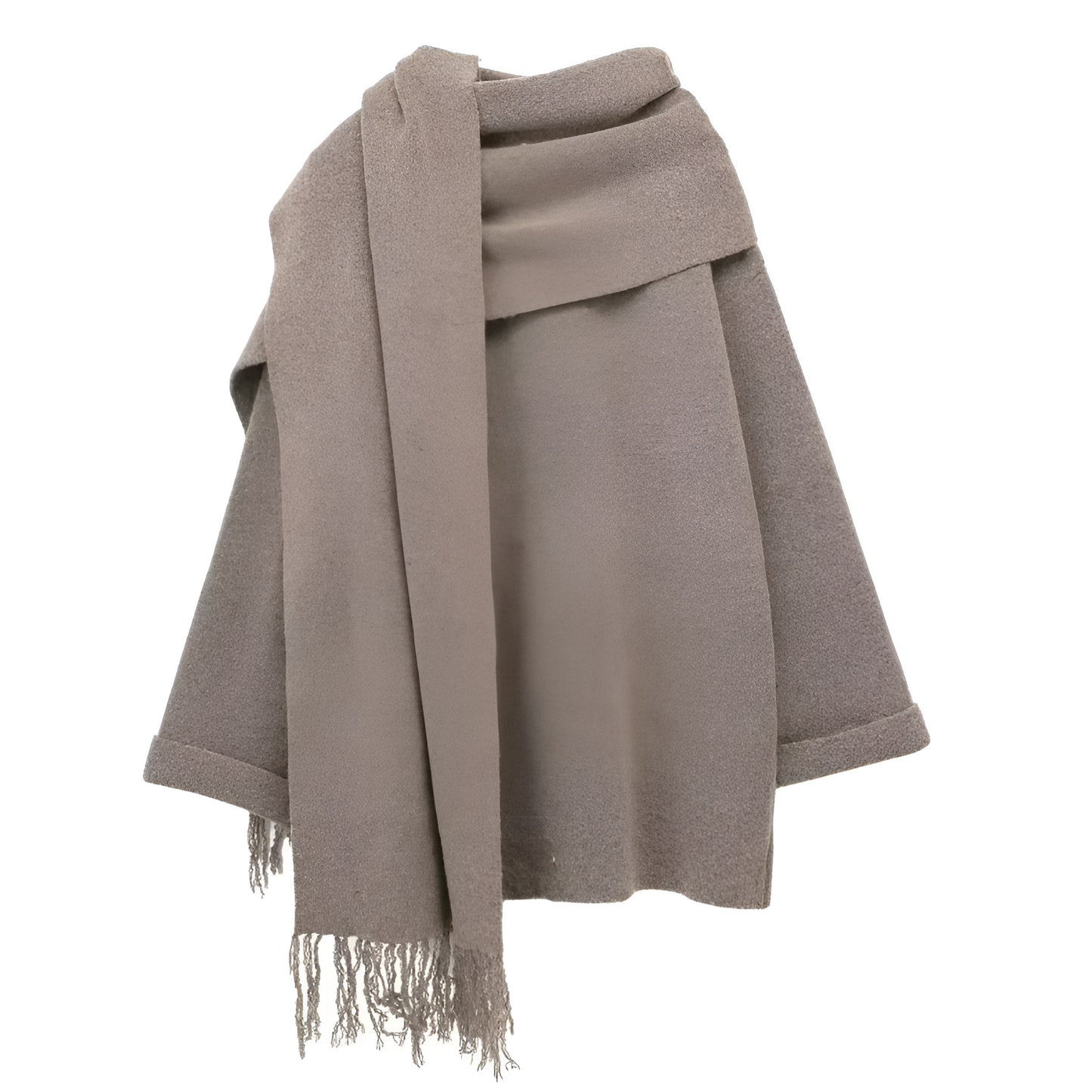 Knitted Scarf Coat