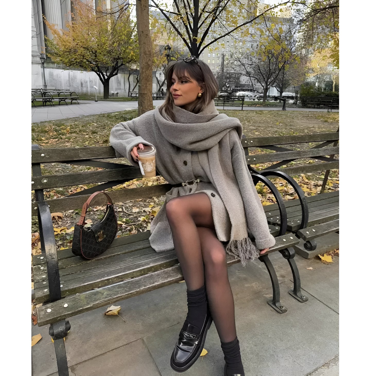 Knitted Scarf Coat