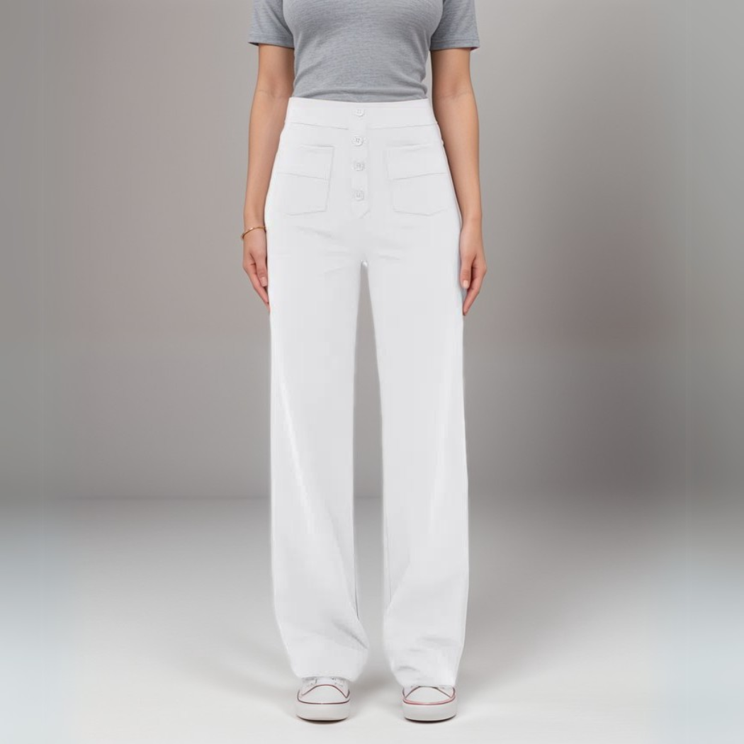 High-Waist Comfort Fit Trousers