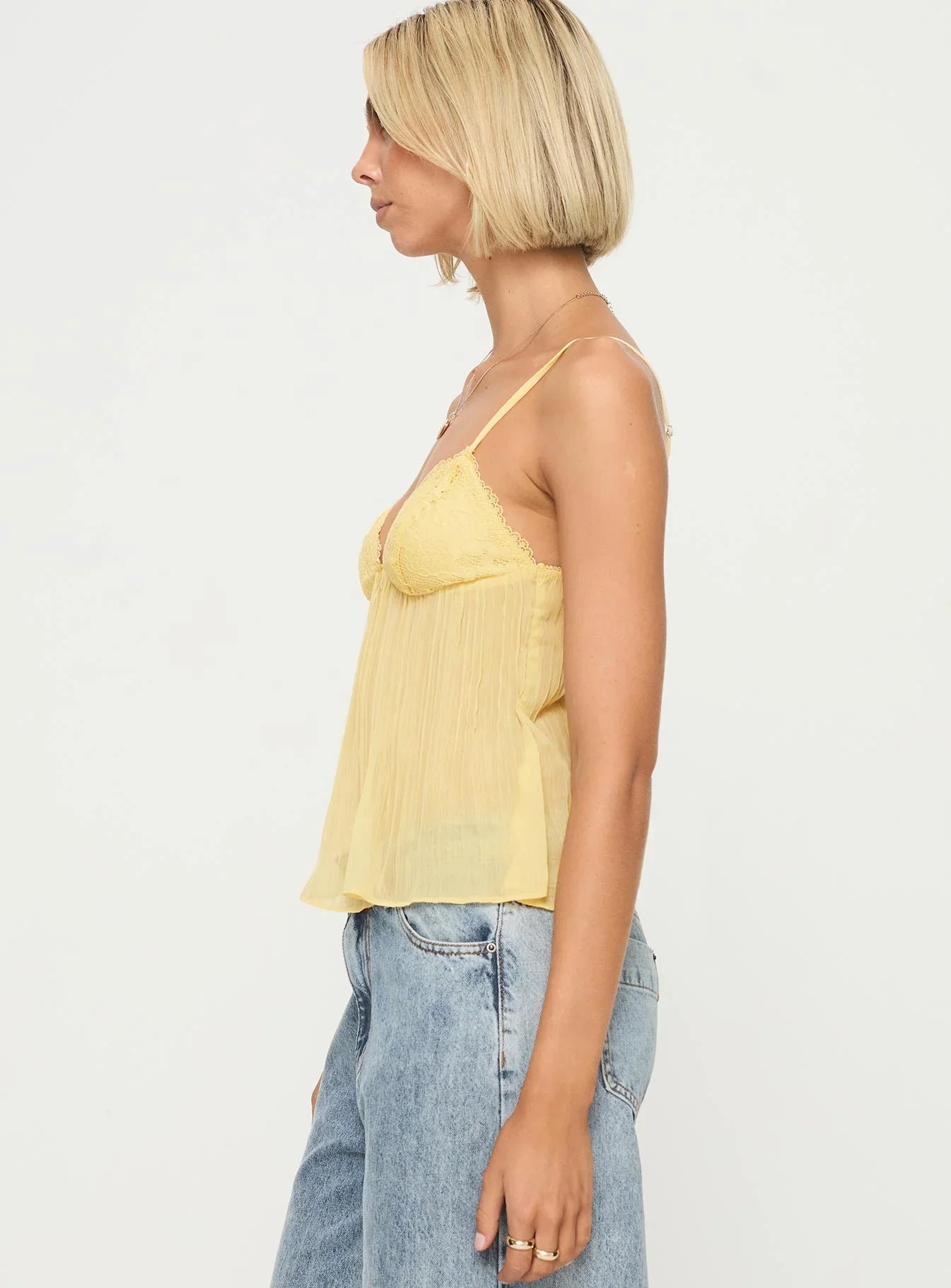 Citrus Glow Lace Top