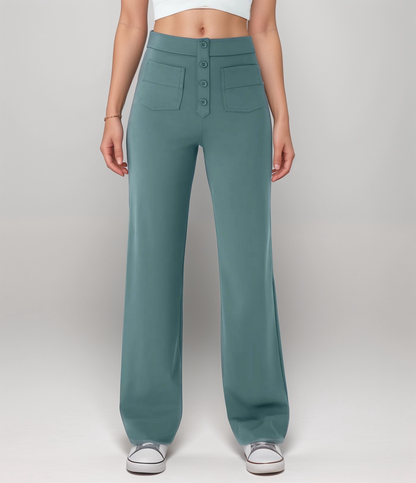 High-Waist Comfort Fit Trousers