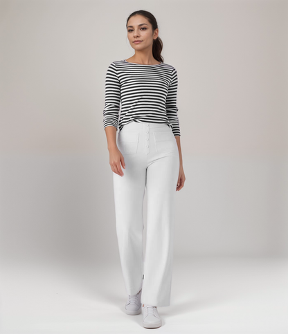 High-Waist Comfort Fit Trousers