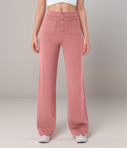 High-Waist Comfort Fit Trousers