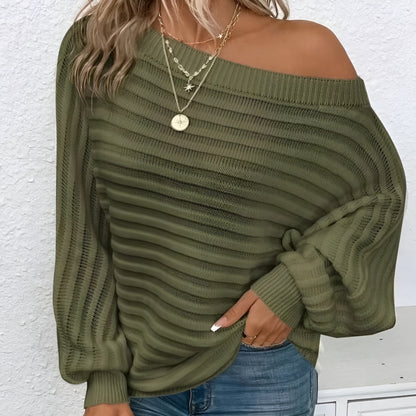 Textured Batwing Sweater