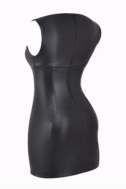 Midnight Luxe Vegan Leather Dress